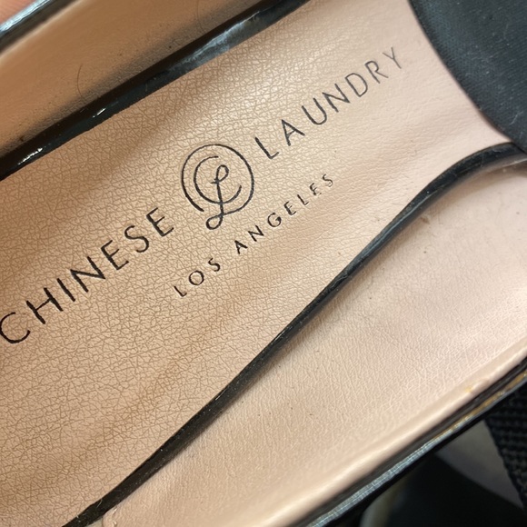 Chinese Laundry Los Angeles 7.5 Black Stilettos , Open toe , 4 Inch Heels - Picture 4 of 7